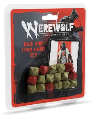 Produktbild von Werewolf RPG Dice and Form Card Set - Tabletop-Rollenspiel - ENG Edition