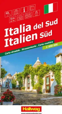 Produktbild von Hallwag Strassenkarte Italien Süd 1:650.000