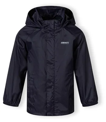 Image de Veste de pluie Minoti avec capuche, bleu foncé, taille 116, pour enfants