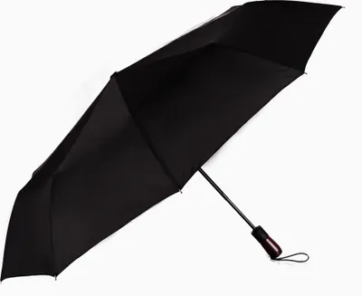 Produktbild von Biggdesign Automatik-Regenschirm mit Premium-Holzgriff, Wind- und Wasserabweisend, Leicht, UV-Schutz, Perfekt für Alltag & Reisen, Schwarz