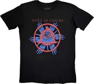 Image de Alice In Chains - T-shirt "Circle Triangle" pour homme/femme unie RO15042 (XL) (Noir)