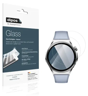 Immagine prodotto di 2x Pellicola Protettiva per Huawei Watch 6 46 mm Protezione Vetro Flessibile 9H dipos