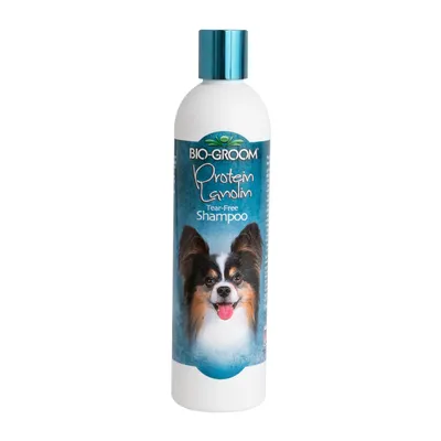 Immagine prodotto di BioGroom Protein Lanolin Shampoo proteico alla lanolina per cani, senza solfati, senza lacrime, concentrato 1:4, 355 ml (diluito 1,8 L)