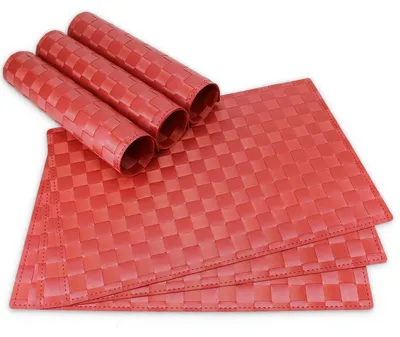 Produktbild von Tischsets MODERN 6er Set Rot als Tischuntersetzer