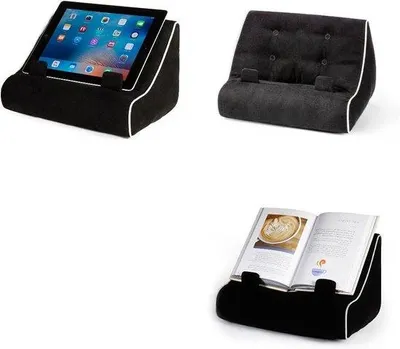 Produktbild von Lesehalter für Tablet - Lesepolster für Bett - Kissen für Bücherliebhaber