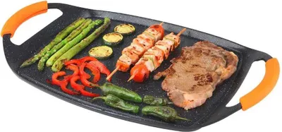 Produktbild von Orbegozo gdb 4700 Grillplatte de geschmiedetes Aluminium - Antihaftbeschichtung de Stein - Griffe de Gummi abnehmbar - ergonomisches Design - spülmaschinenfest -