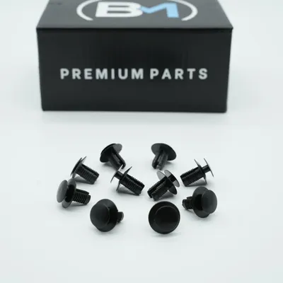 Imagen del producto de 10 clips de fijación para parachoques, compatibles con BMW, Mercedes, Volvo y Mini