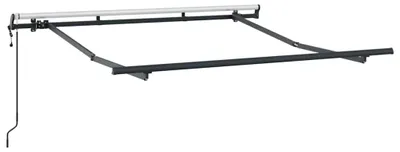 Imagen del producto de Toldo solar - Protección solar - Toldo exterior - Pérgola - Lona de sombra - Estructura metálica - Plegable, 2,5 x 2 metros