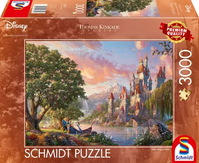 Obrázek produktu pro Schmidt Spiele Thomas Kinkade Studios: Disney Dreams Collections - Belle’s Magical World, 3000 kusů, Kreslené filmy, 12 rok/roky