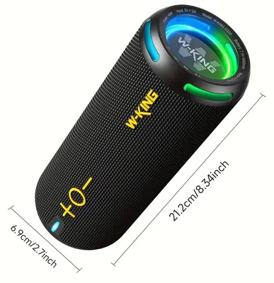 Obrázek produktu pro Přenosný Bluetooth reproduktor - D320 - 40 W - vodotěsný (IP67) - Bluetooth 5.3 - ovládání přes aplikaci - 4000 mAh - černý