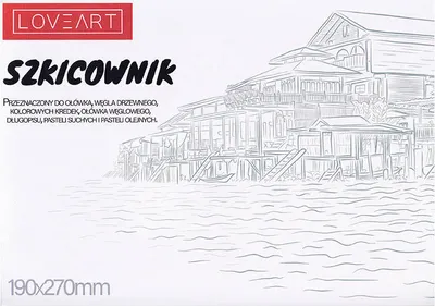 Zdjęcie produktu dla Szkicownik 190x270mm LoveArt - Blok 160g , 20 arkuszy
