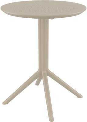 Produktbild von CLP Klapptisch wetterfest Sky klappbarer Gartentisch für den Außenbereich taupe