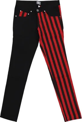 Produktbild von Rock Rag - Stripes, Frauenhose Rot/Schwarz im Slim-Fit-Style