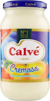 Produktbild von 3x Calve Calvè Cremosa Mayonnaise mayo classic Fritessoße Soße Sauce glass 439ml
