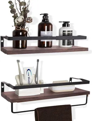 Image de Étagère de salle de bain en deux parties, étagère de rangement