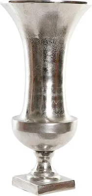 Image de Vase Home ESPRIT Argenté Aluminium Verre Moderne 24 x 24 x 49 cm