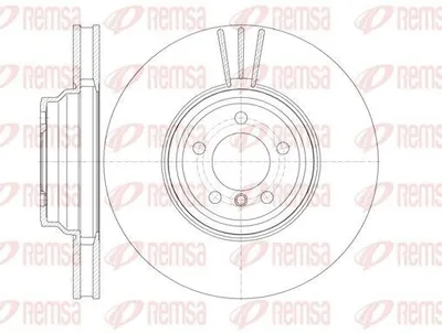 Produktbild von 2x REMSA Bremsscheibe 61132.10 vorne für BMW 7 (E65 E66 E67) 374mm 81mm 374mm