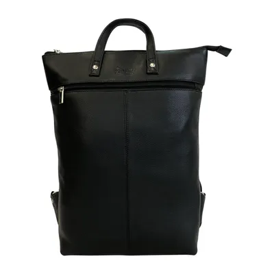 Produktbild von C6042 Cinino Lederrucksack Kurierrucksack Schwarz