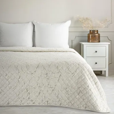 Produktbild von Tagesdecke BLINK 4 weiß 170x210 cm weiß champagner