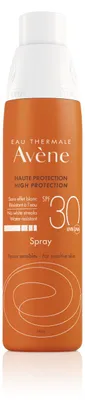Obrázek produktu pro Avene Spray SPF 30, Opalovací krém ve spreji, Tělo, Sprej, Ochana, Citlivá pokožka, 200 ml