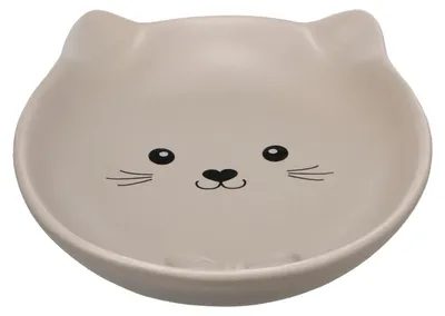Image de Gamelle ovale en céramique pour chat Anti-Stress