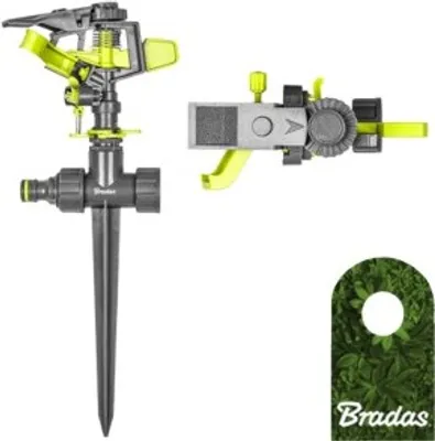 Produktbild von Kreisregner mit Erdspieß Sprinkler Impulsregner Bewässerung Rasensprenger LIME LINE LE-6103 BRADAS