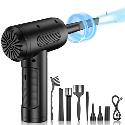 Produktbild von Elektrischer Staubbläser, Druckluftspray, PC-Reinigungskit mit 6000-mAh-Akku