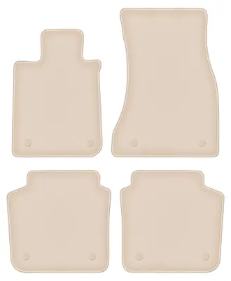 Produktbild von DURBAN Beige Velours-Fußmatten-Set für BMW 7 G12 Limousine Lang (2015-)