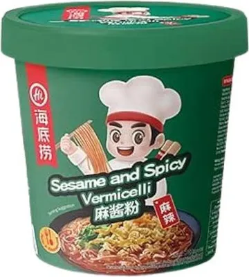 Produktbild von Haidilao Instant Glasnudeln Vermicelli Sesam & Spicy Cup 130g