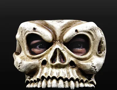 Produktbild von Skelettschädel - Halloween Maske Herren Damen