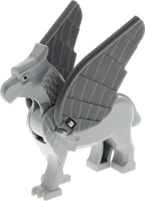 Produktbild von 1x Lego Hippogreif Seidenschnabel grau Flügel Harry Potter 4753 48284 buckbeak