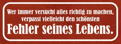 Produktbild von vianmo Holzschild 10x27 cm schönster Fehler seines Lebens Dekoration