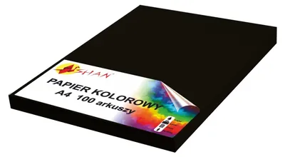 Image de Papier couleur A4 120g noir 100 feuilles