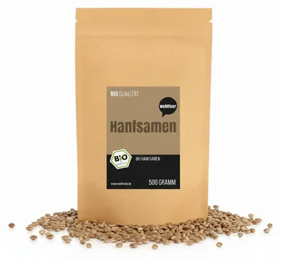 Produktbild von Wohltuer Hanfsamen ungeschält - 1000g