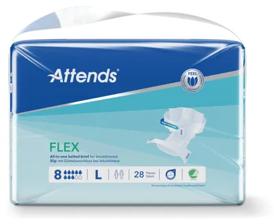 Produktbild von Attends Flex 8, Größe L, 85–125 cm (28 Stück)