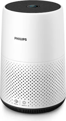Produktbild von Philips Luftreiniger Series 800 mit HEPA-Filter, bis zu 99.5% weniger Partikel, bis zu 48 m², Weiß (AC0820/10)