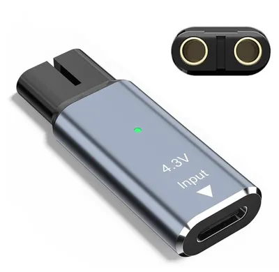 Image de Adaptateur de charge USB-C de 4,3 V pour rasoirs Philips Norelco QP2520, QP2515, QP2