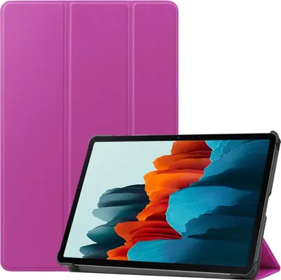 Produktbild von Schutzhülle für Samsung Galaxy Tab S9 FE+ S9+ S10+ 12.4" Hülle SM-X610 X616B X810 X816B X820 (2024/2023) Etui Smart Cover Case Sleep Wake Up - LILA