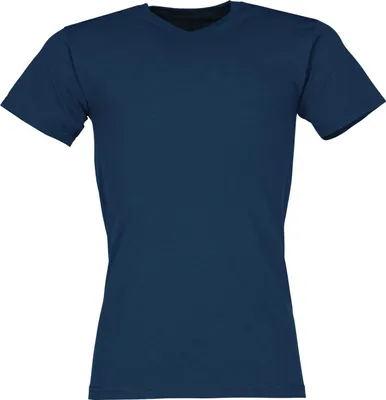 Produktbild von Fruit of the Loom Valueweight V-Neck T Farbe: navy Größe: 4XL
