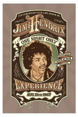 Zdjęcie produktu dla Jimi HENDRIX – One Night Only – 61 x 91,5 cm – Plakat