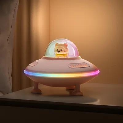 Produktbild von Bluetooth Lautsprecher mit Buntem Licht, Mädchen Geschenke 11 Jahre, Musikbox Bluetooth 5.4, Nachtlicht Geburtstagsgeschenk für Mädchen, Frauen