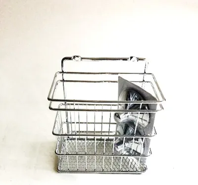 Produktbild von Wand-Abtropfkorb mit superstarken Saugnäpfen, 15x10x16,5 cm, für Küche und Bad