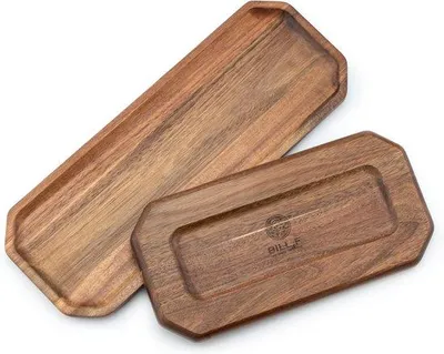 Image de Lot de 8 plateaux de service en bois pour le fromage, les sushis et les grillades