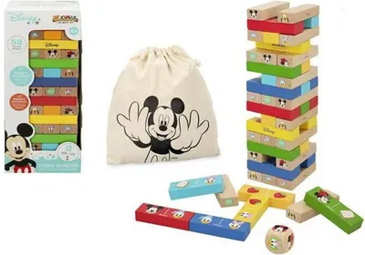 Image de WOOMAX Disney Mickey Tour empilable Kit de construction Jouet pour enfants Jeu créatif