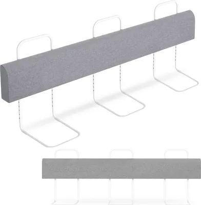 Image de Hengda barrière de lit 180cm barrière de lit pour enfants réglable en hauteur 5 trous antichute barrière de lit bébé pour lit familial et lit enfant lin gris