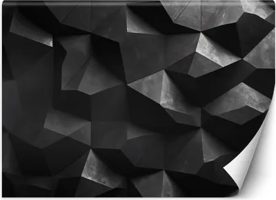Produktbild von Vlies fototapete Abstrakte geometrische Formen 368x254 cm Feeby Schwarz inkl. Kleber einfache Montage