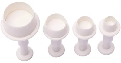 Produktbild von XXWG 08BW7 Ausstechform für Kuchen, Kekse, Plätzchen, Fondant, Zuckerguss, Dekoration, 4-teilig