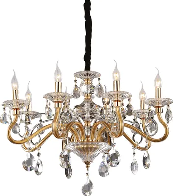 Obrázek produktu pro Závesné svietidlo/Luster Ideal lux 087764 ESCO SP8 ORO 8xE14 40W zlato