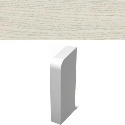 Produktbild von HZ Sockelleiste SLF / BLF Endstück rechts Esche weiß 4145