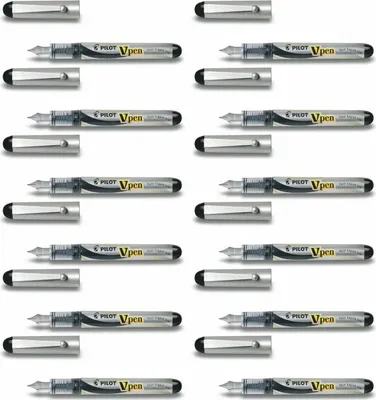 Zdjęcie produktu dla Pilot - Pióro wieczne Pilot VPEN M Srebrny Czarny | 12 sztuk